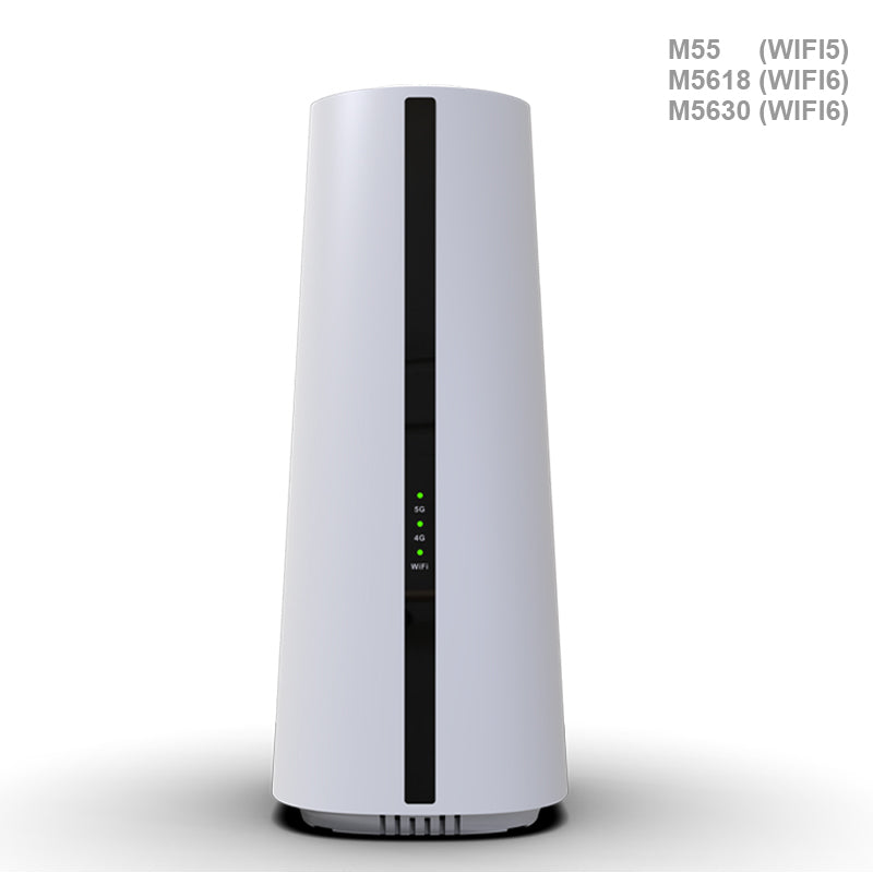 5G Indoor CPE M55 with 11ac Wi-Fi supports 5G NR NSA/SA,FDD/TDD-LTE,HSPA+/WCDMA