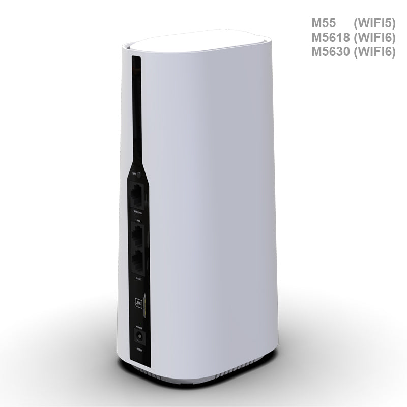 5G Indoor CPE M55 with 11ac Wi-Fi supports 5G NR NSA/SA,FDD/TDD-LTE,HSPA+/WCDMA